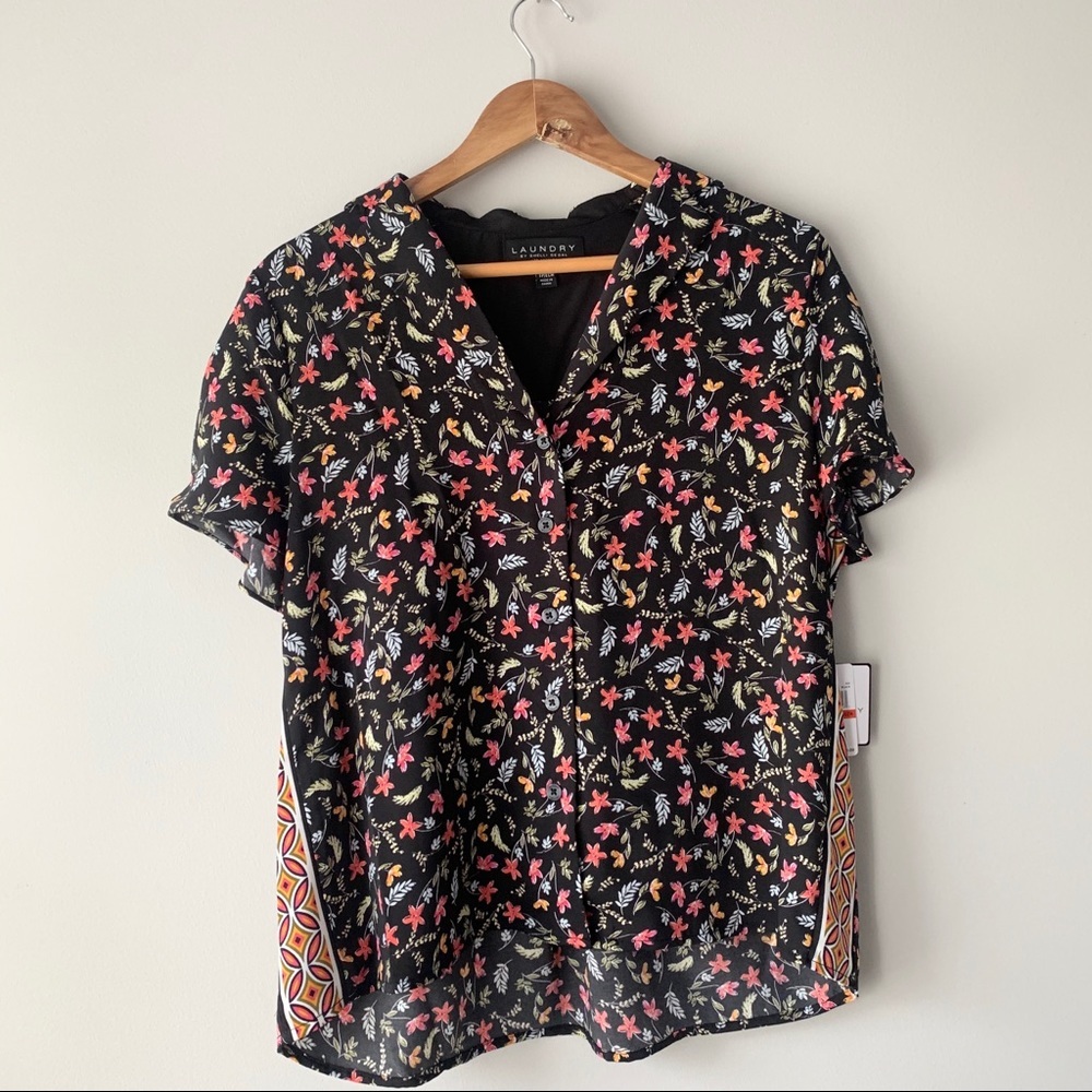 Laundry By Shelli Segal Floral Blouse - Picture 2 of 9